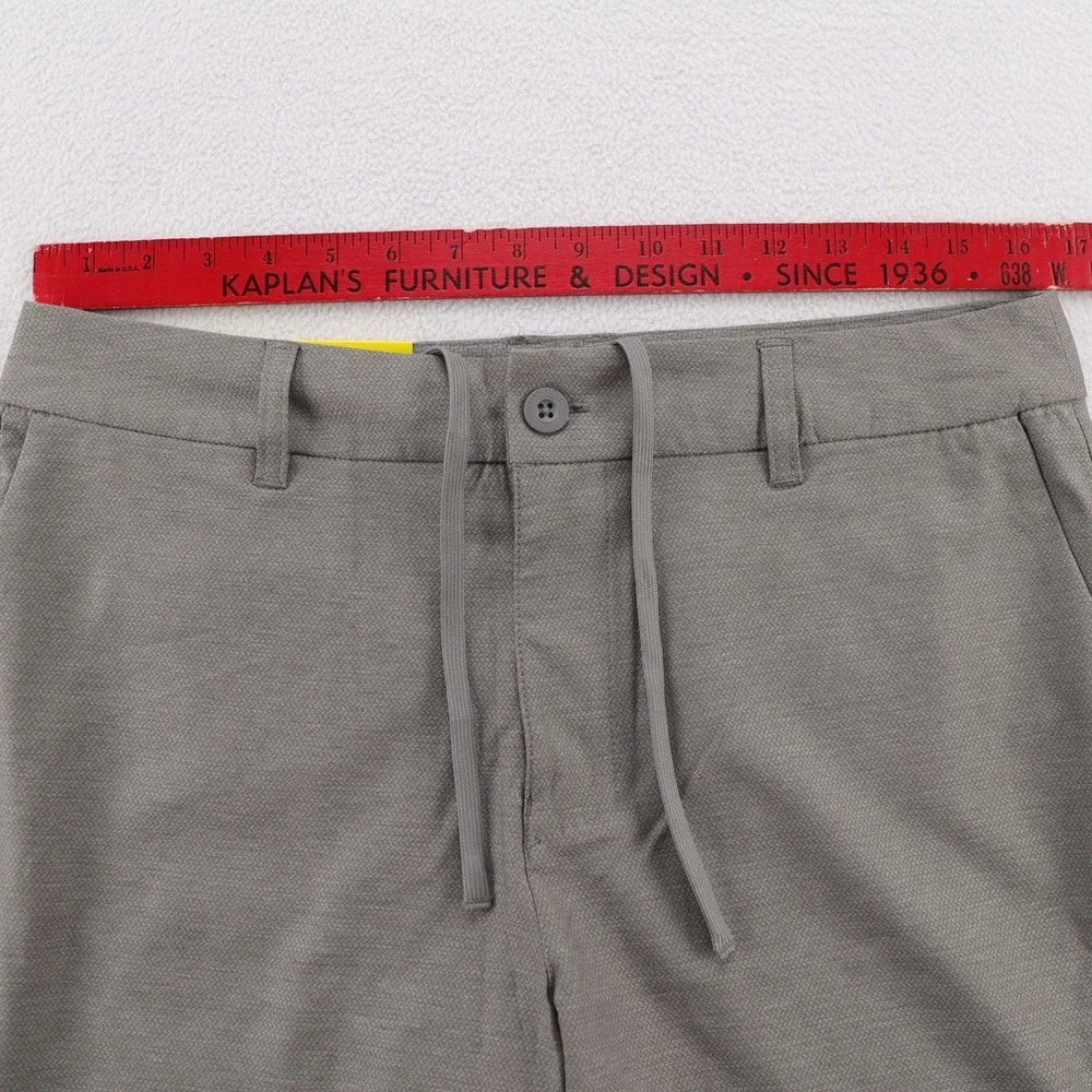 Hang Ten Mens Hybrid Walkshort Grey 4-Way‎ Stretch Quick Dry Shorts Size 32 10in
